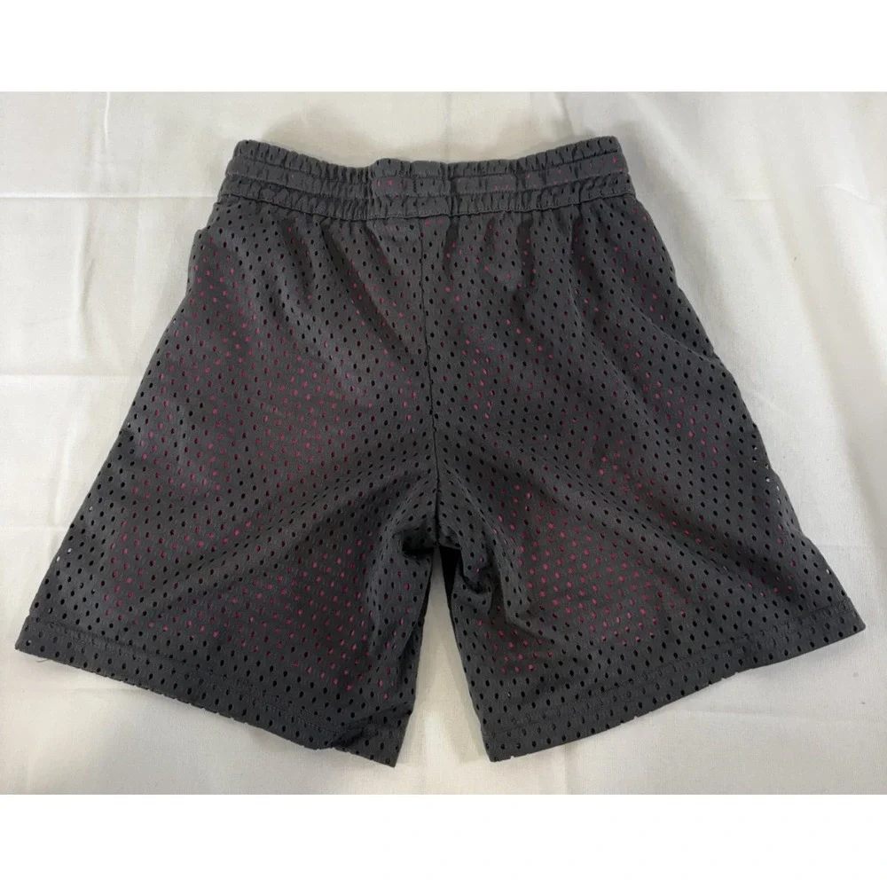 Nike Athletic Mesh Shorts Spandex Lining Black Pink DRI-FIT Youth Size Medium M